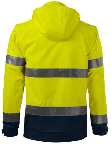 Bunda unisex HV Guard 4 in 1 5V2 fluorescenčná žltá