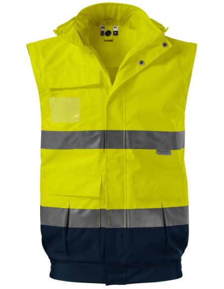 Bunda unisex HV Guard 4 in 1 5V2 fluorescenčná žltá