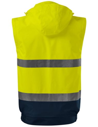 Bunda unisex HV Guard 4 in 1 5V2 fluorescenčná žltá