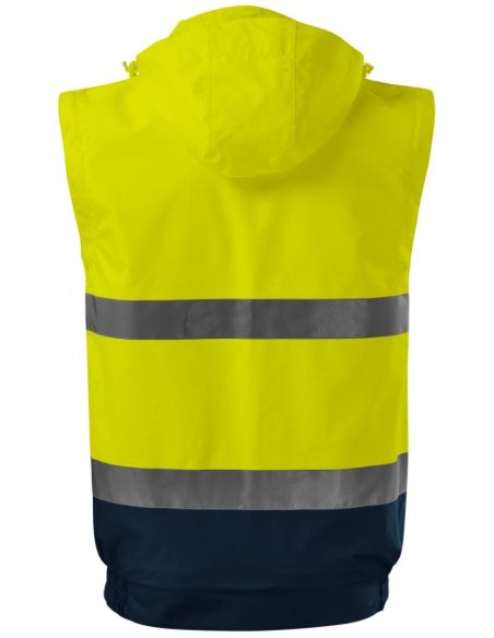 Bunda unisex HV Guard 4 in 1 5V2 fluorescenčná žltá