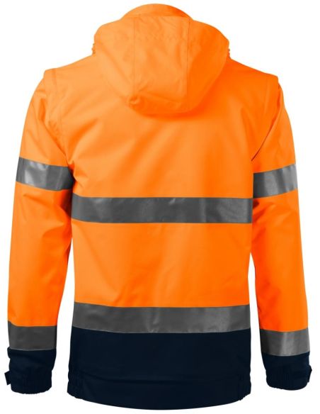 Bunda unisex HV Guard 4 in 1 5V2 fluorescenčná oranžová