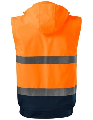 Bunda unisex HV Guard 4 in 1 5V2 fluorescenčná oranžová