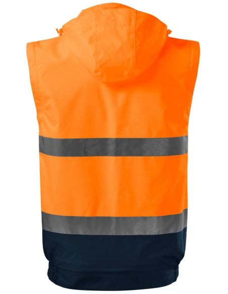 Bunda unisex HV Guard 4 in 1 5V2 fluorescenčná oranžová