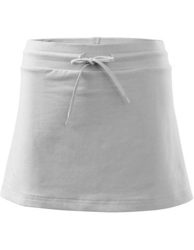 Sukňa dámska Two in one 604 biela