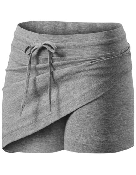 Sukňa dámska Two in one 604 tmavosivý melír