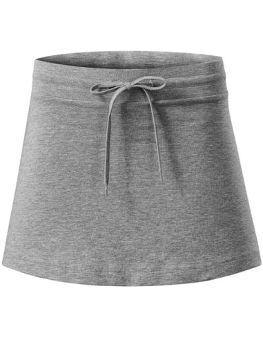 Sukňa dámska Two in one 604 tmavosivý melír