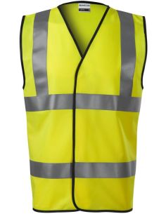 Bezpečnostná vesta unisex HV Bright 9V3 fluorescenčná žltá 2