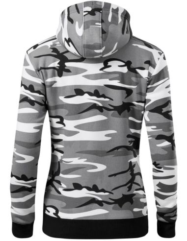 Mikina dámska Camo Zipper C20 camouflage gray