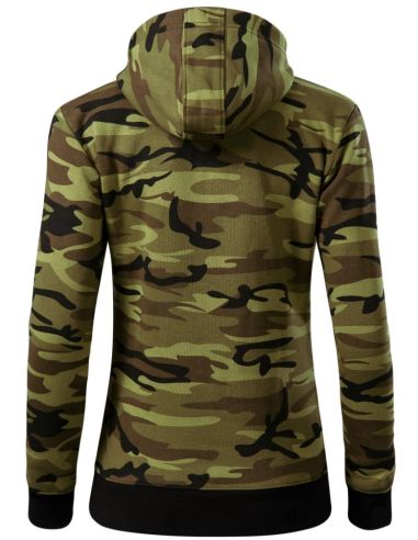 Mikina dámska Camo Zipper C20 camouflage green