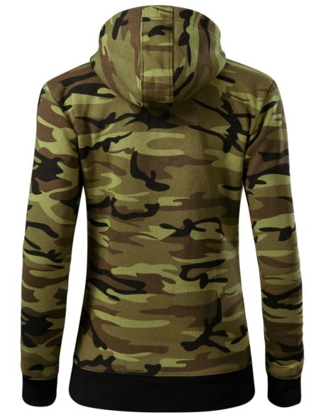 Mikina dámska Camo Zipper C20 camouflage green