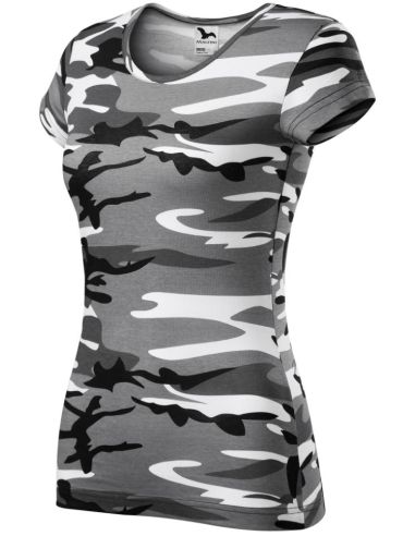 Tričko dámske Camo Pure C22 camouflage gray