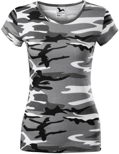Tričko dámske Camo Pure C22 camouflage gray