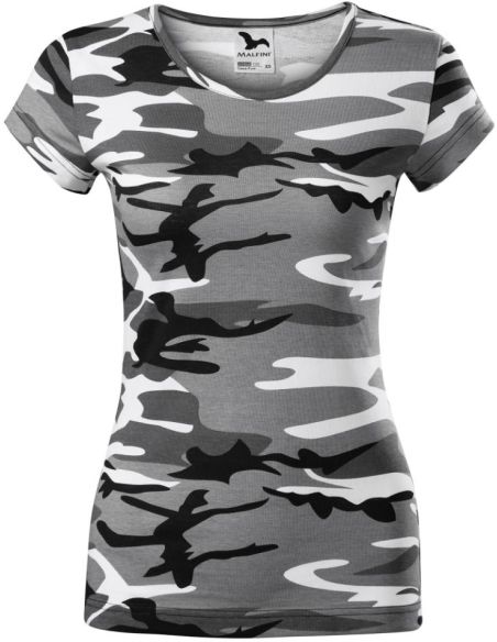 Tričko dámske Camo Pure C22 camouflage gray