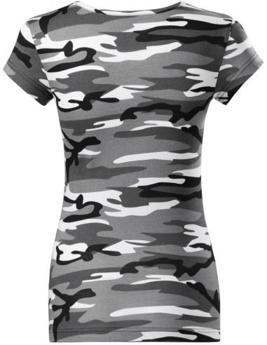 Tričko dámske Camo Pure C22 camouflage gray