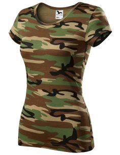 Tričko dámske Camo Pure C22 camouflage brown
