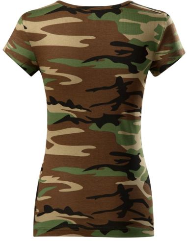 Tričko dámske Camo Pure C22 camouflage brown