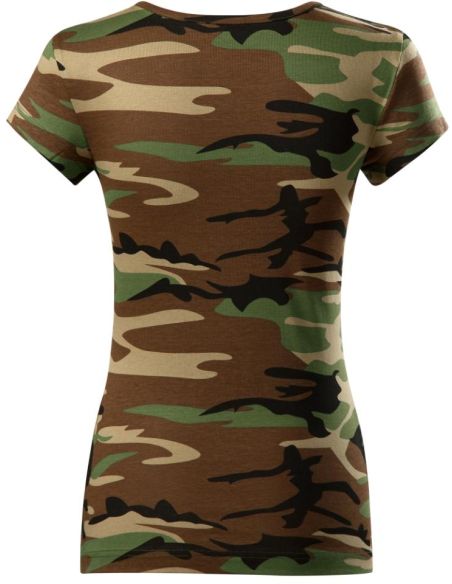 Tričko dámske Camo Pure C22 camouflage brown