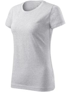 Tričko dámske Basic Free F34 svetlosivý melír