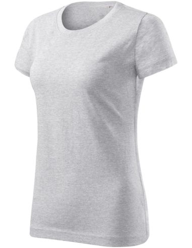 Tričko dámske Basic Free F34 svetlosivý melír