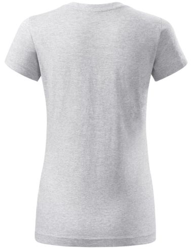 Tričko dámske Basic Free F34 svetlosivý melír
