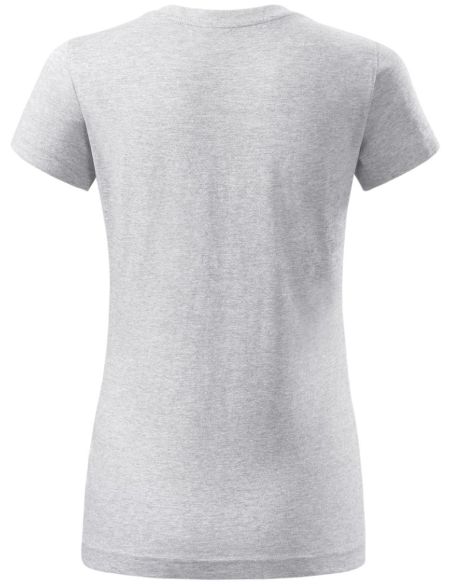 Tričko dámske Basic Free F34 svetlosivý melír