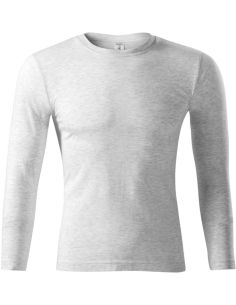 Tričko unisex Progress LS P75 svetlosivý melír 2