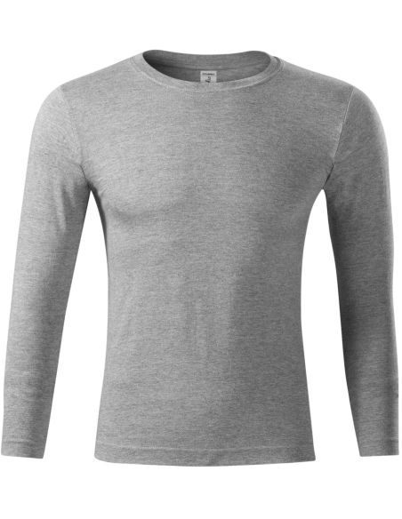 Tričko unisex Progress LS P75 tmavosivý melír