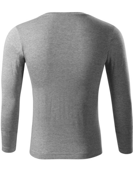 Tričko unisex Progress LS P75 tmavosivý melír