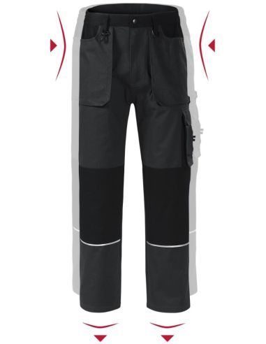 Pracovné nohavice pánske Woody W01 ebony gray