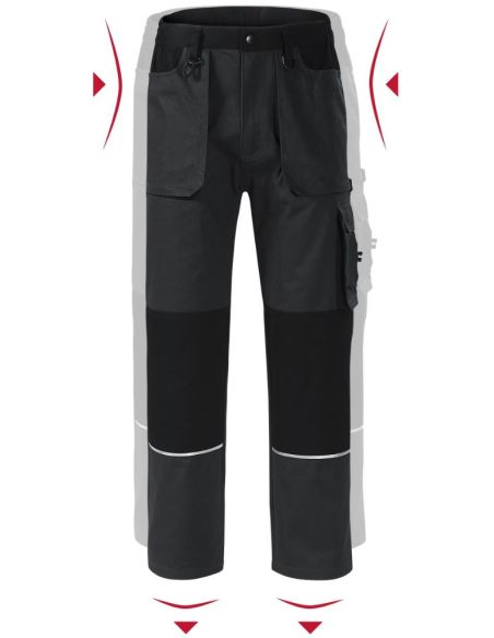 Pracovné nohavice pánske Woody W01 ebony gray