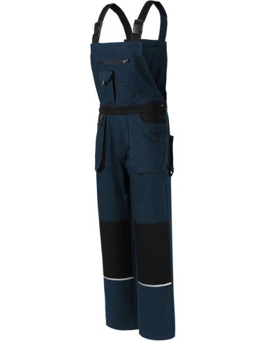 Pracovné nohavice s trakmi pánske Woody W02 tmavomodrá