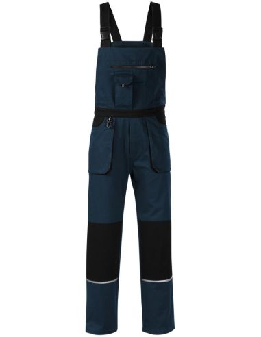 Pracovné nohavice s trakmi pánske Woody W02 tmavomodrá