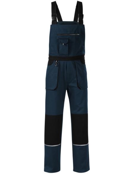 Pracovné nohavice s trakmi pánske Woody W02 tmavomodrá