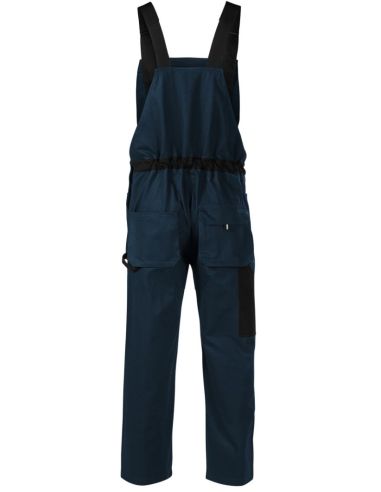 Pracovné nohavice s trakmi pánske Woody W02 tmavomodrá