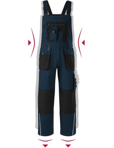 Pracovné nohavice s trakmi pánske Ranger W04 tmavomodrá