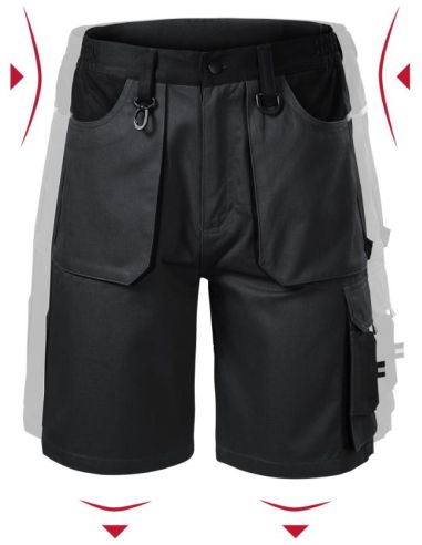 Pracovné šortky pánsky Woody W05 ebony gray