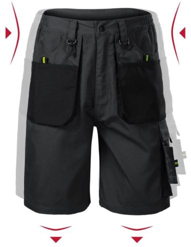 Pracovné šortky pánsky Ranger W06 ebony gray