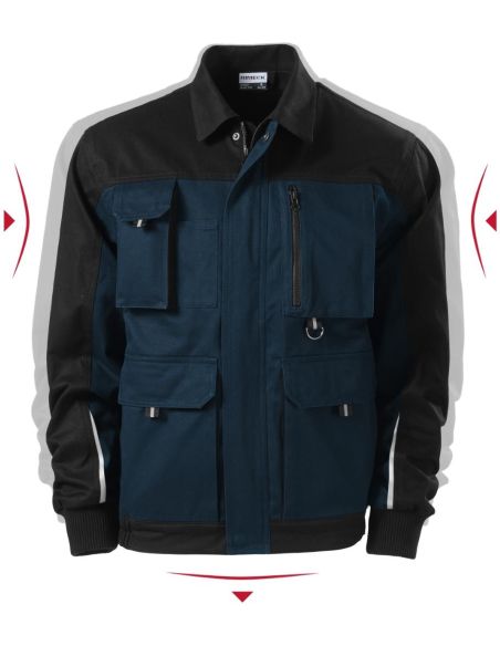 Pracovná bunda pánska Woody W51 tmavomodrá