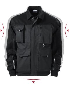 Pracovná bunda pánska Woody W51 ebony gray