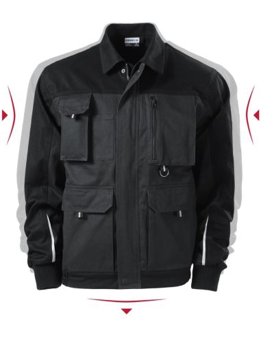 Pracovná bunda pánska Woody W51 ebony gray