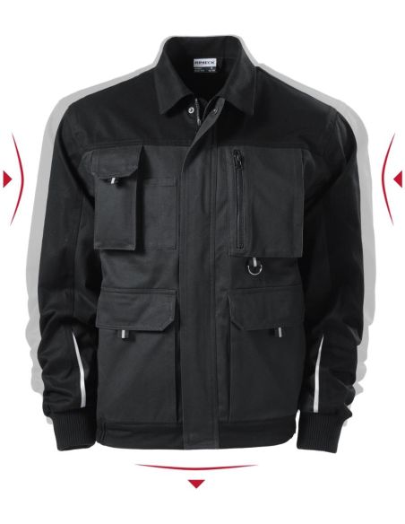 Pracovná bunda pánska Woody W51 ebony gray