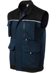 Pracovná vesta pánska Woody W52 tmavomodrá 2