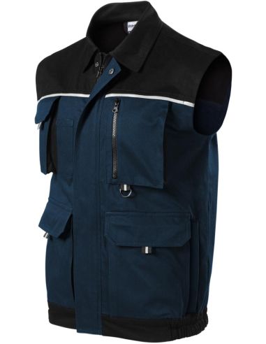 Pracovná vesta pánska Woody W52 tmavomodrá