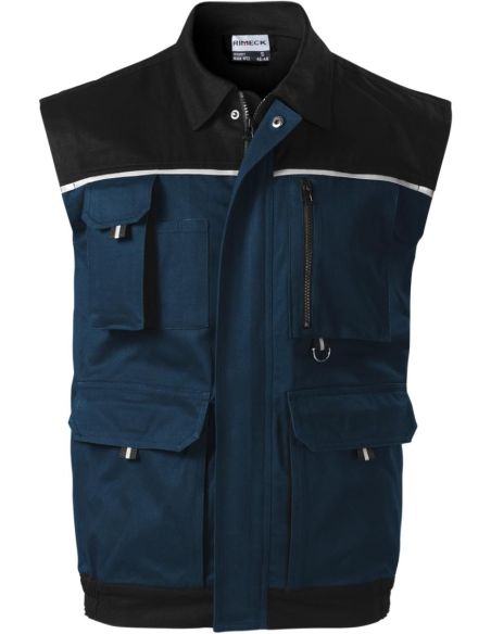 Pracovná vesta pánska Woody W52 tmavomodrá