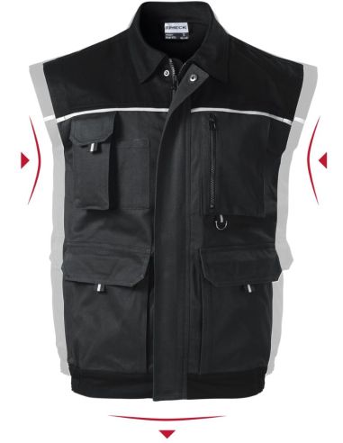 Pracovná vesta pánska Woody W52 ebony gray