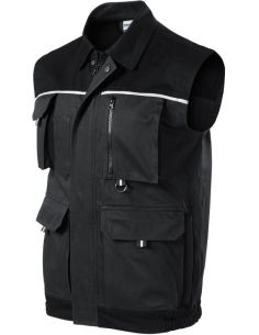 Pracovná vesta pánska Woody W52 ebony gray 2