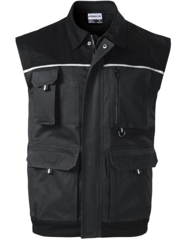 Pracovná vesta pánska Woody W52 ebony gray