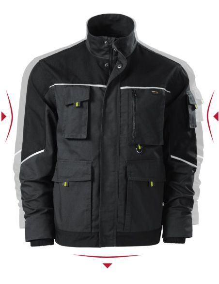 Pracovná bunda pánska Ranger W53 ebony gray