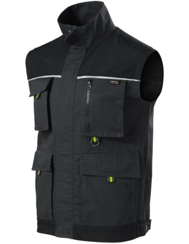 Pracovná vesta pánska Ranger W54 ebony gray