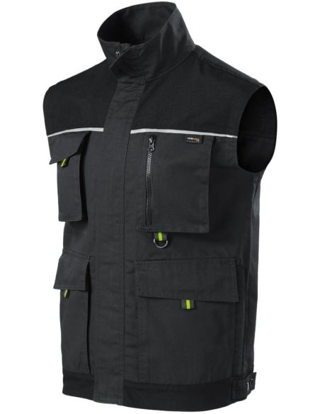 Pracovná vesta pánska Ranger W54 ebony gray